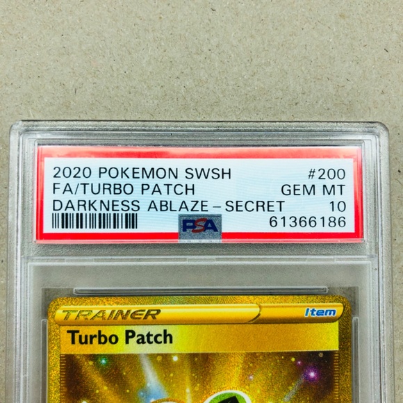 2020 Darkness ablaze gold turbo patch psa 10 - Picture 4 of 6